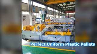 Twin Screw Extruder for Uniform Plastic Pellet Production