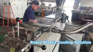 Multi-Functional Water Bath Cooling Conveyor System for Plastic Extrusion